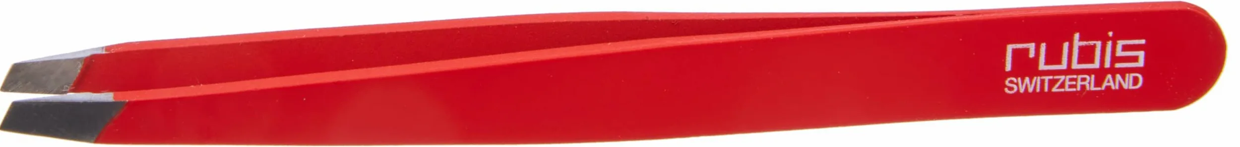 Victorinox Pinzette RUBIS, Augenbrauen-Zupfer, Professionell, Maniküre, Pediküre, Präzision, Edelstahl, rot