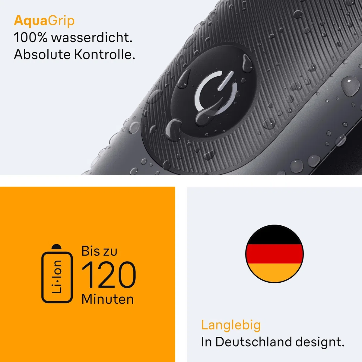 Braun Multigroom All-in-One Series 5 9-in-1 Trimmer-Set, Barttrimmer Haarschneidemaschine, 14 Längen, 120 Min. Akku, Wasserdicht