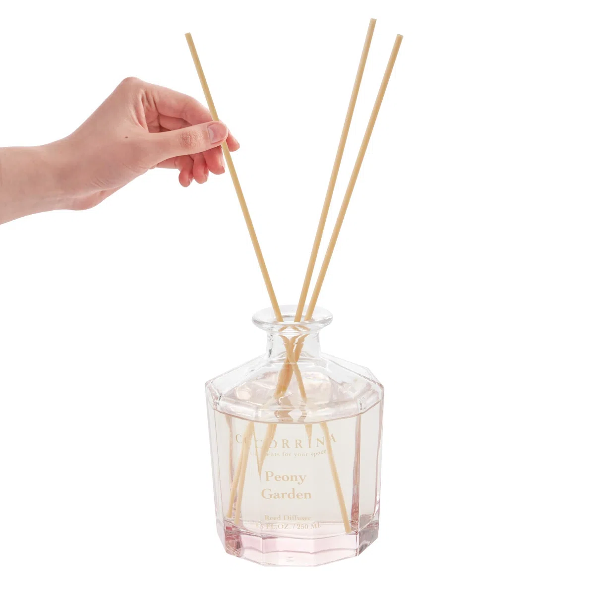Cocorrína Blume Raumduft mit 8 Duftstäbchen 250ml- Pfingstrose Garten, Natürlich, Langanhaltend, Reed Diffuser für Haus Schlafzimmer Büro Badezimmer Regal Dekor (Master-Kollektion