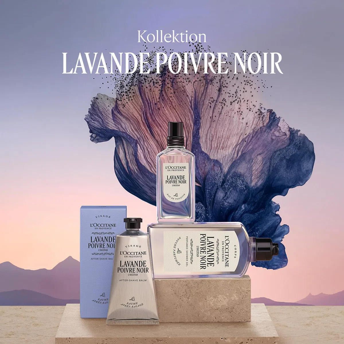 L'OCCITANE - Balsam Nach der Rasur Lavande Poivre Noir (früher L'Occitan) - 75 ml - spendet Feuchtigkeit und mildert Hautirritationen - Made in France