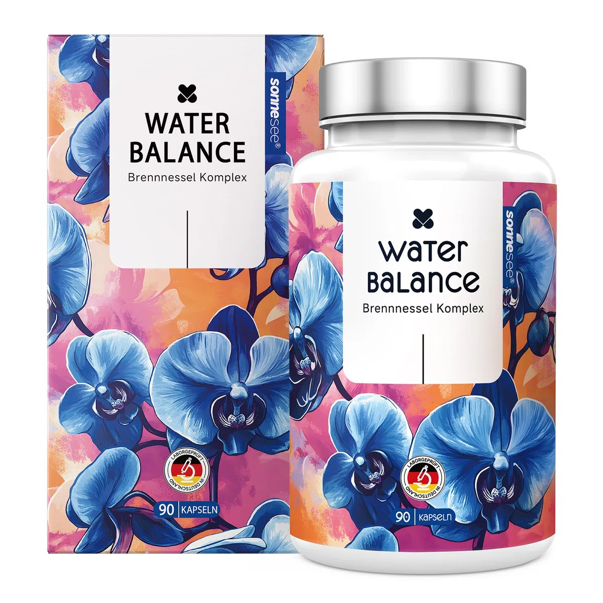 7 in1 Wasserbalance Komplex Brennnessel mit Rosskastanie Gotu Kola Magnesium 90 vegane Kapseln