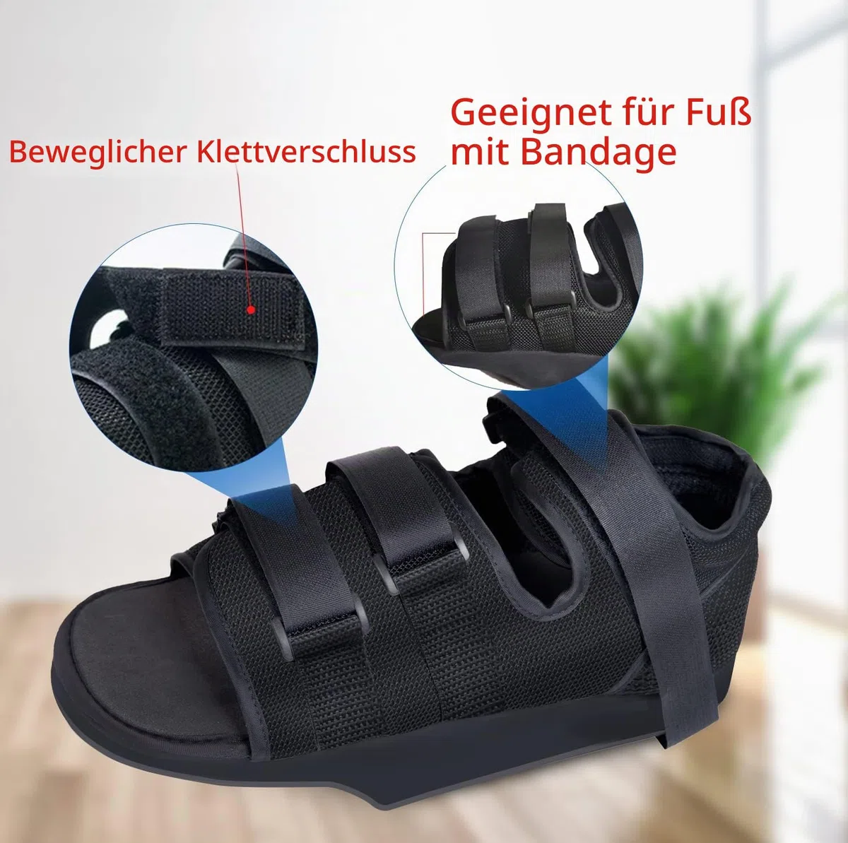 Postoperative Schuhe Medical Orthopedic Foot Brace Vorfußentlastungsschuh für Operationen (m)
