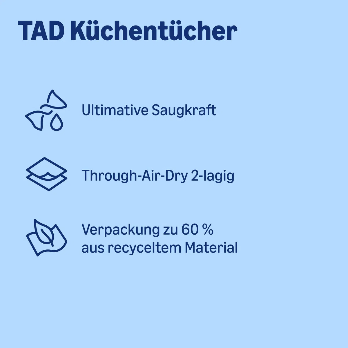 by Amazon Ultra-saugfähige TAD-Küchenrolle, 32 Rollen (8 Packungen à 4), 51 Blätter pro Rolle, FSC-zertifiziert (früher “Presto!”)
