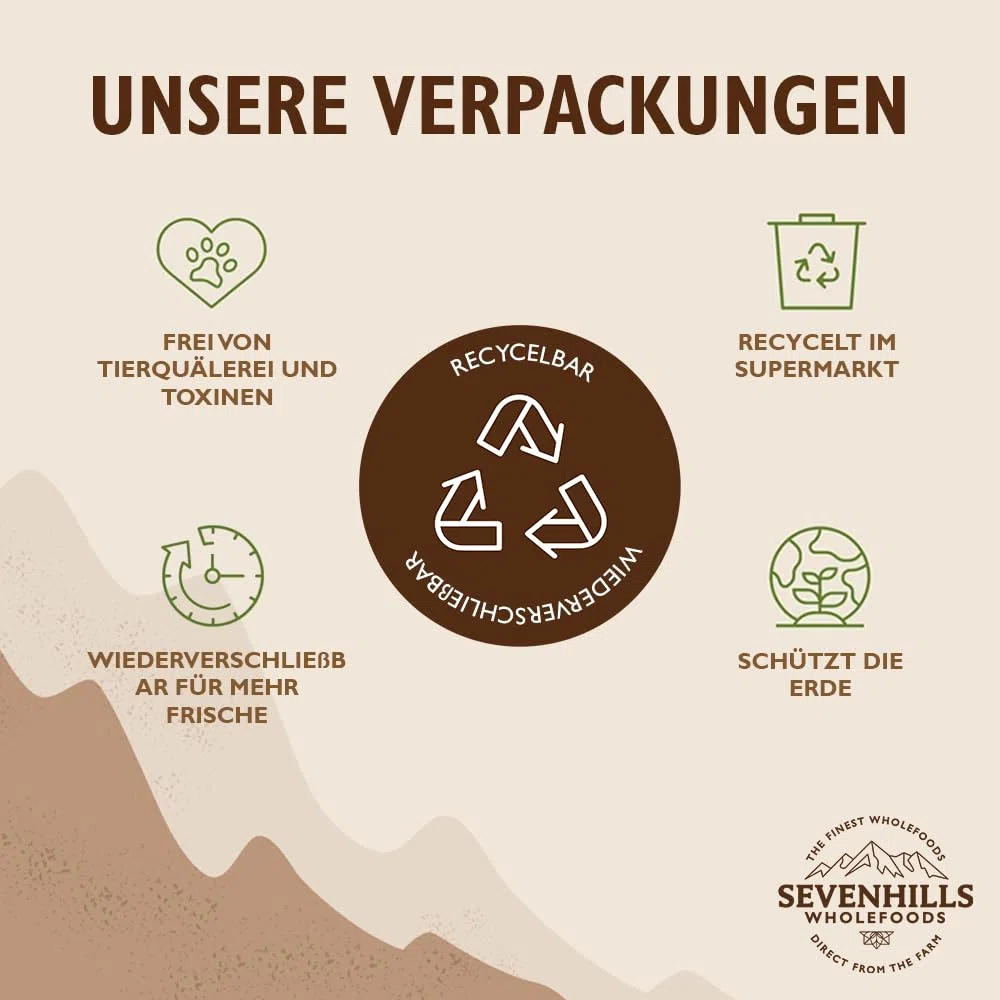Sevenhills Wholefoods Bio Reisprotein Pulver 1kg - aus braunem Reis – 84% Proteingehalt, vegan, ungesüßt, milchfrei, glutenfrei, ohne Zusatz- oder Konservierungsstoffe, gentechnikfrei