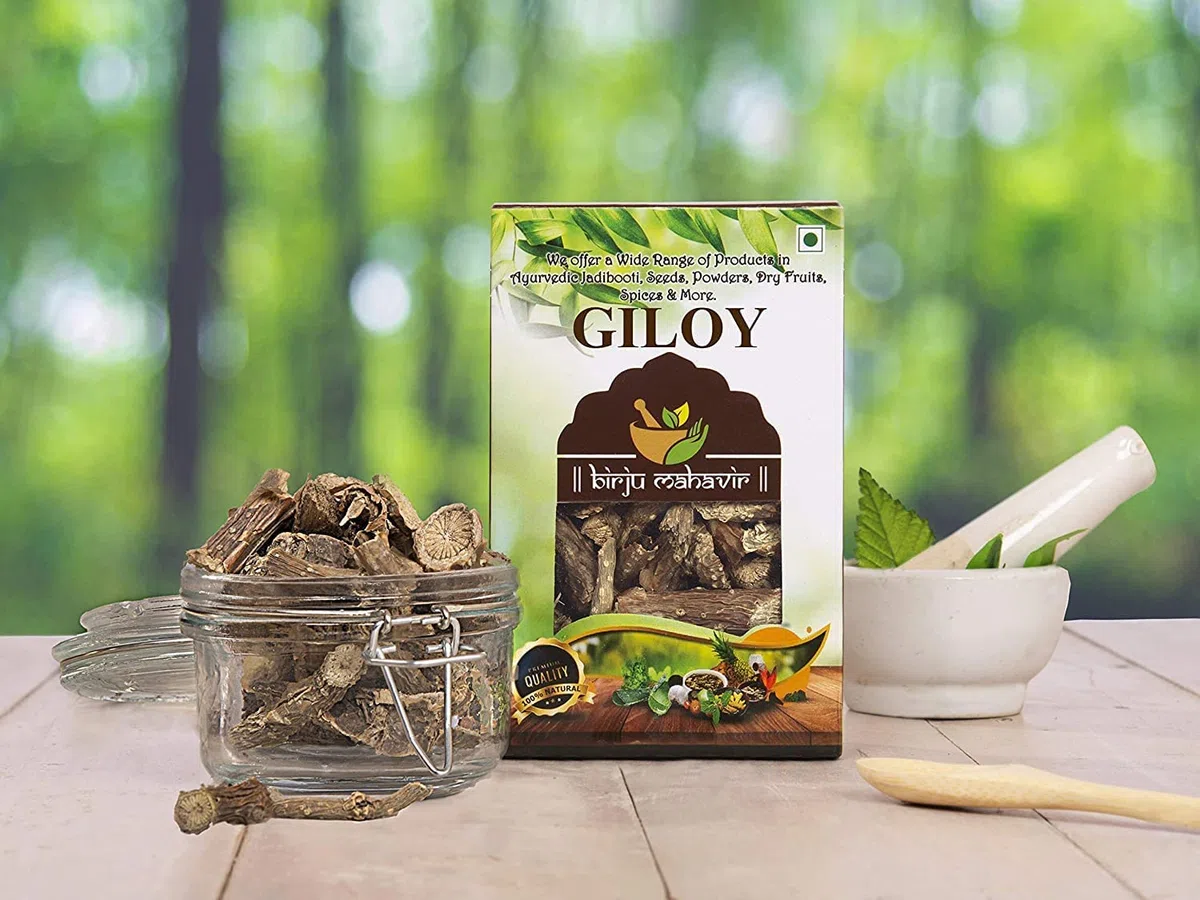 Birju Mahavir Giloy Tinospora Cordifolia, natürliches Original, 400 g