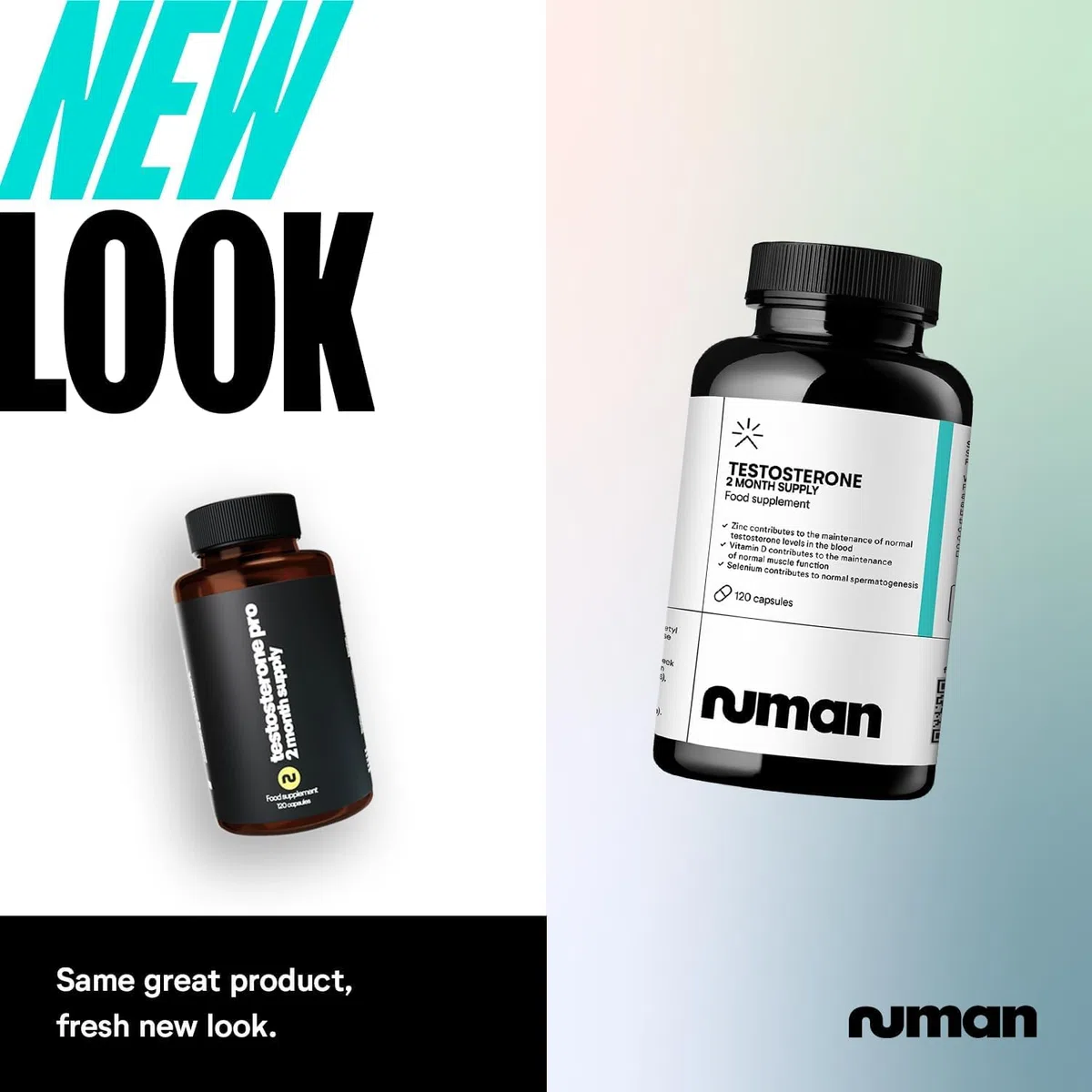 Numan Testosterone Pro Nahrungsergänzungsmittel Männer – T Complex, Tribulus Terrestris, Maca-Wurzel, Zink, Ginseng, Vitamine & Mineralien (120 Kapsel)