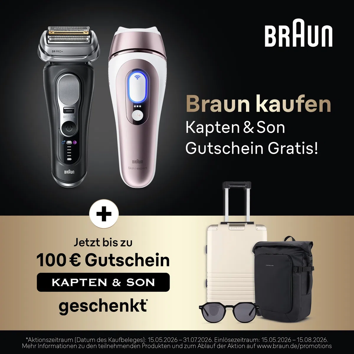 Braun Silk·expert Pro 5 PL5358 IPL Haarentfernung Weiß/Gold Dauerhafte Haarentfernung für Zuhause