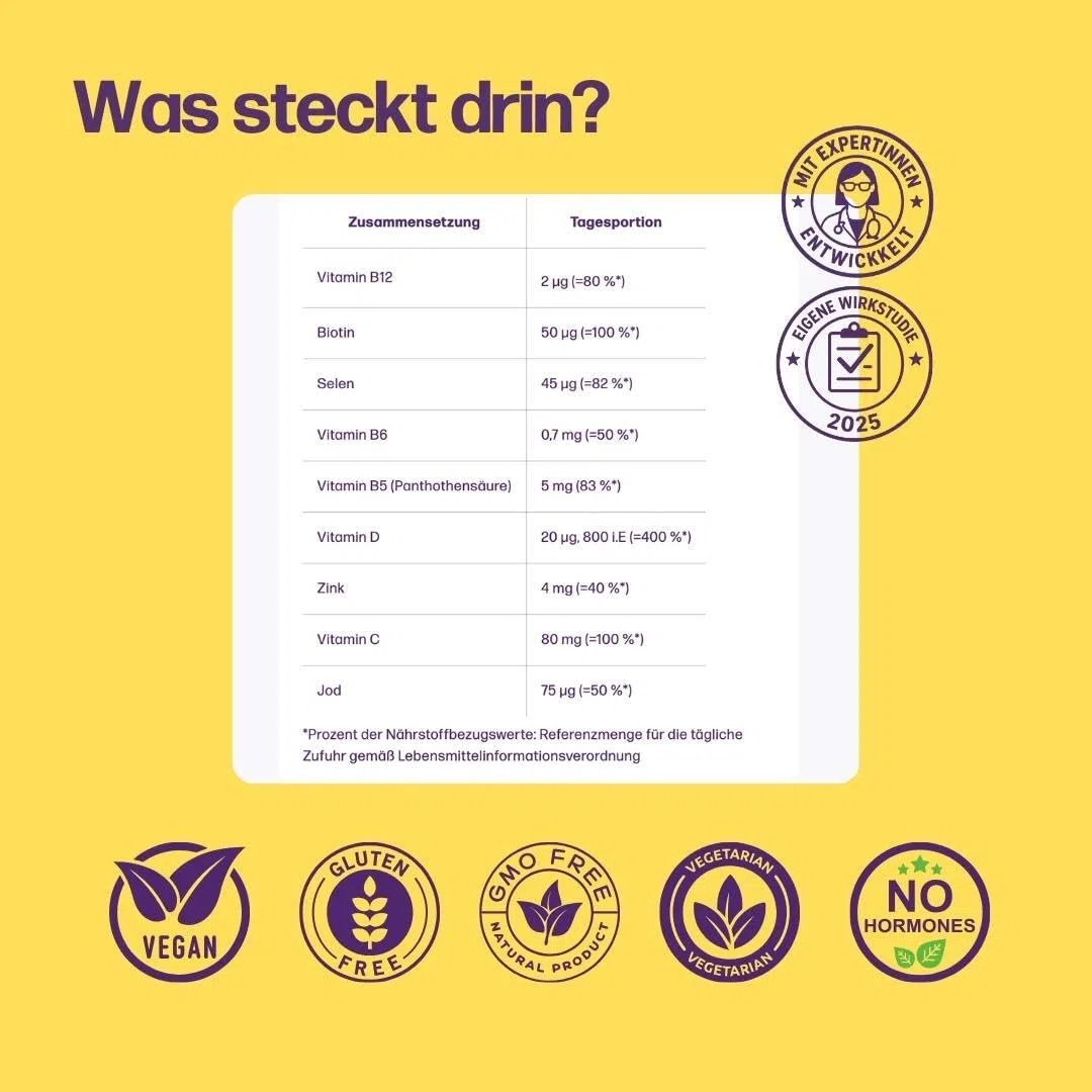 fembites femcaps Cleanse - Hochdosiertes Supplement für Hormonelle Balance - Mit Biotin, Zink, Vitamin C & Selen - Vegan & Laborgeprüft - 120 Kapseln