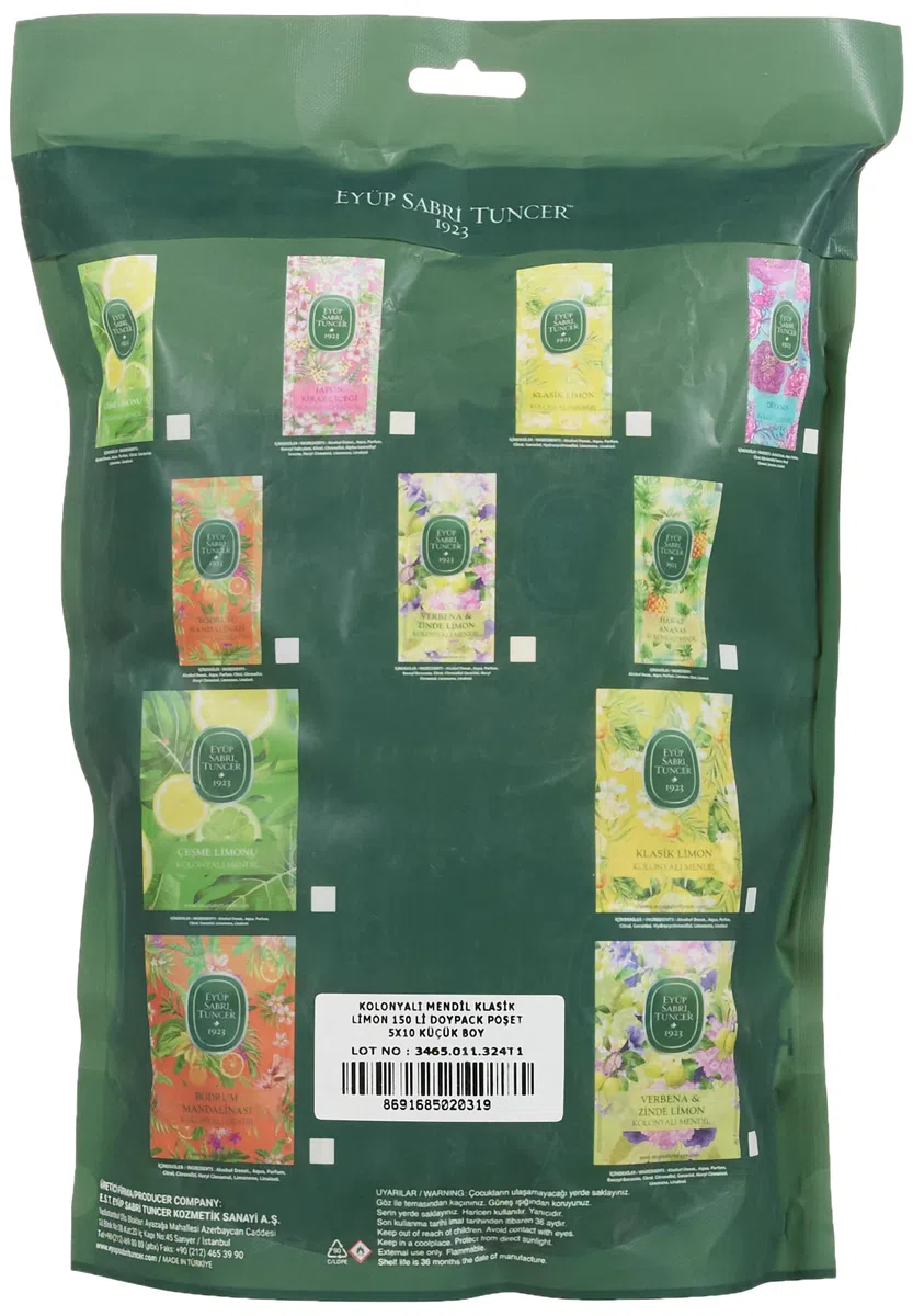 Eyüp Sabri Tuncer Kolonial-Tücher Classic Lemon 150 Li Doypack Beutel 5X10 Small Size 1 Pack (1 x 400 ml)