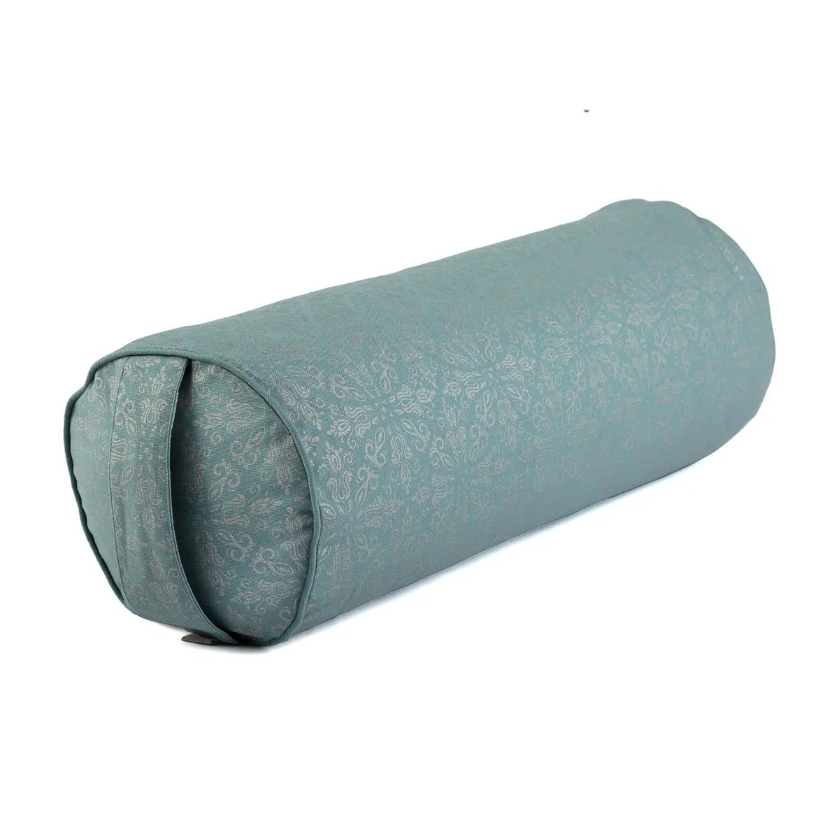 Bodhi Yoga Bolster Ø 23 cm | Maharaja Collection | Abnehmbarer & Waschbarer Bezug aus 100% Baumwoll | Yogarolle mit Bio-Dinkelfüllung | Yogakissen für Restorative & Yin Yoga
