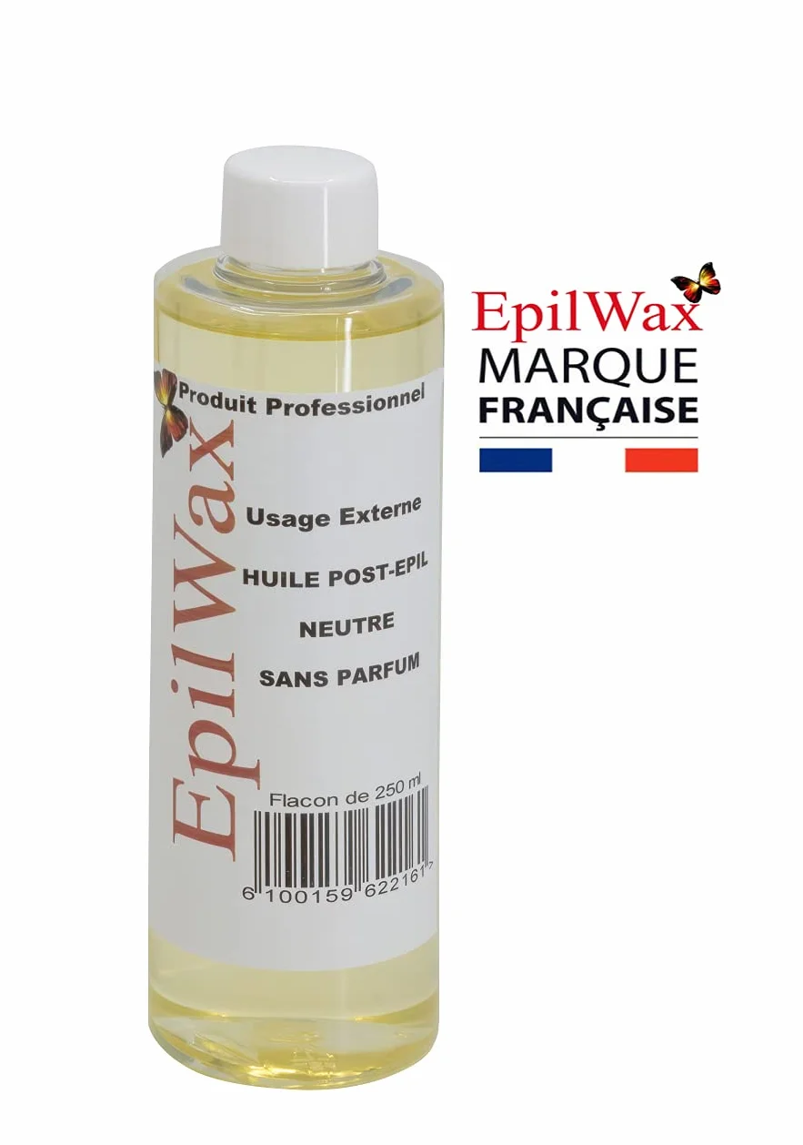 EpilWax - Nachfüllpackung mit: 12 Roll-on-Patronen mit Honig, 1 Packung mit 100 Vliesstreifen zur Haarentfernung und 1 Flasche mit 250 ml neutralem Öl nach der Haarentfernung (rosa)