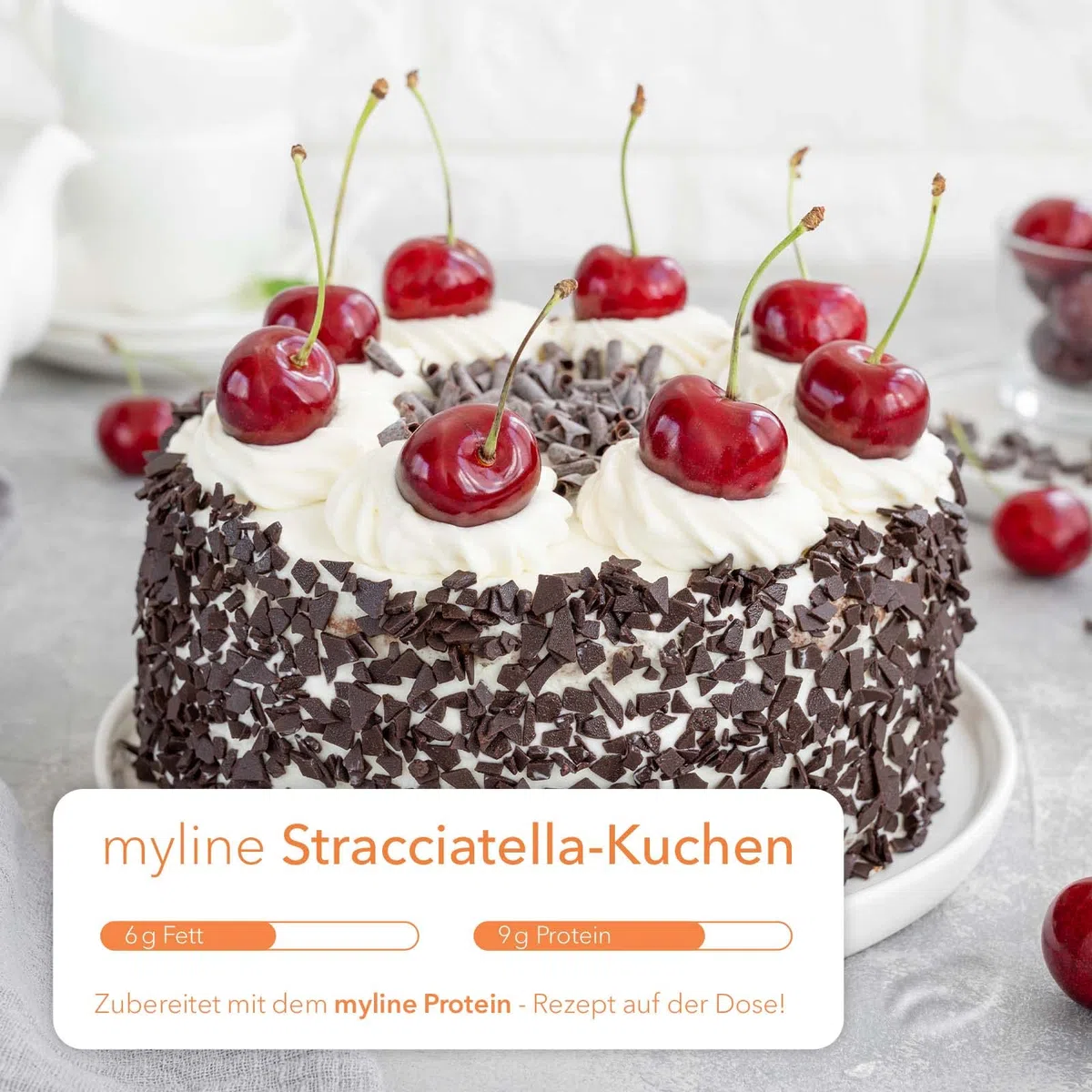 Myline Eiweiß, Stracciatella, 1er Pack (1 x 400 g Dose)