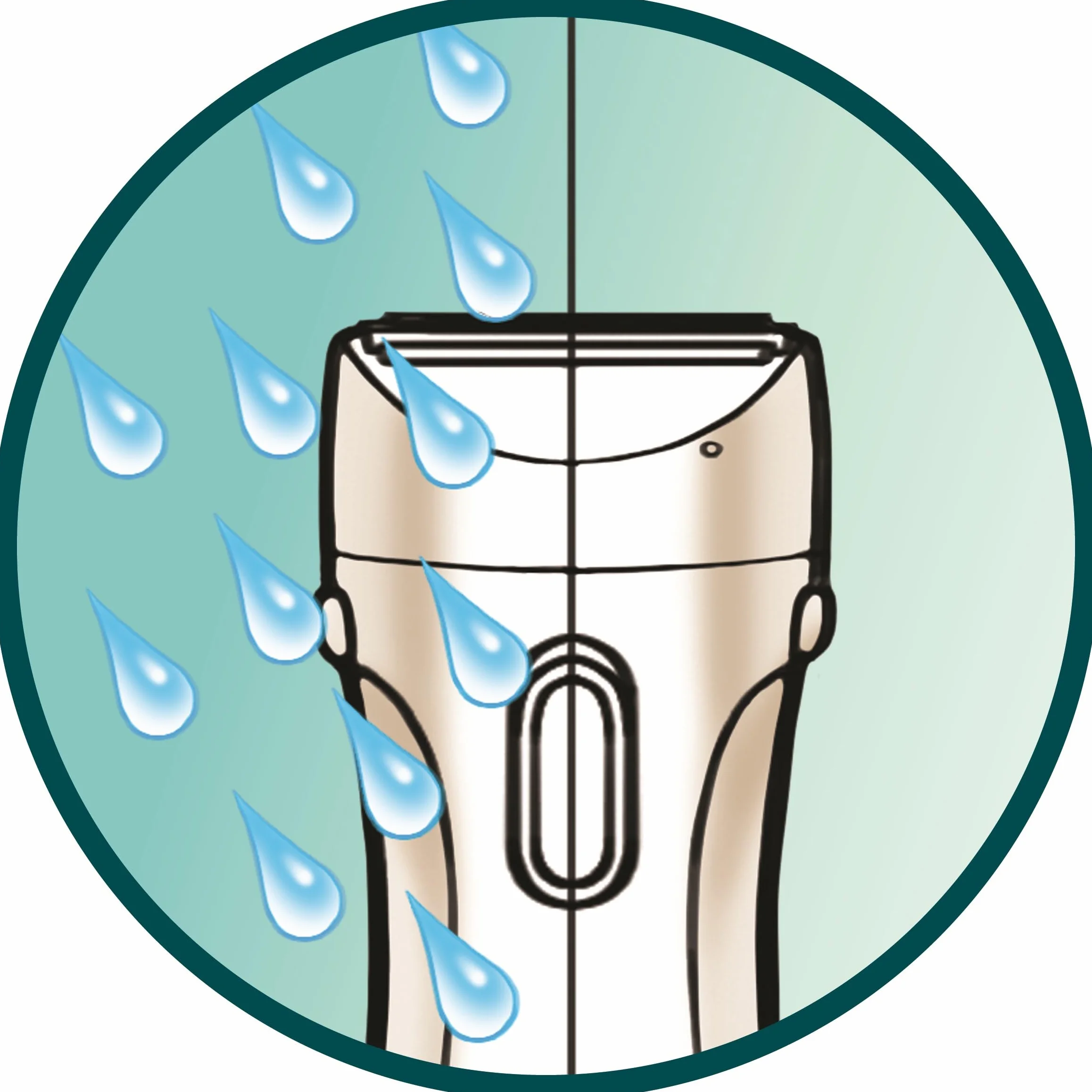 Philips Rasierer Ladyshave Wet & Dry HP6341/00 – Elektrischer, kabelloser Damenrasierer für Achseln, Beine und Bikinizone zur Anwendung auf nasser oder trockener Haut