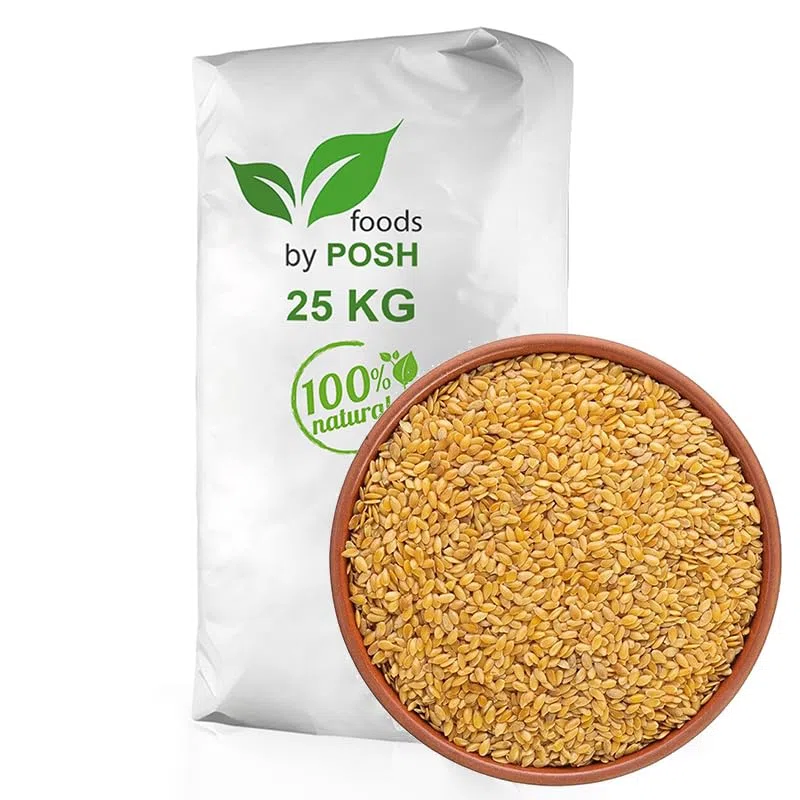 25kg Leinsamen Gold Leinsaat Gelb Musli Backen 25 kg