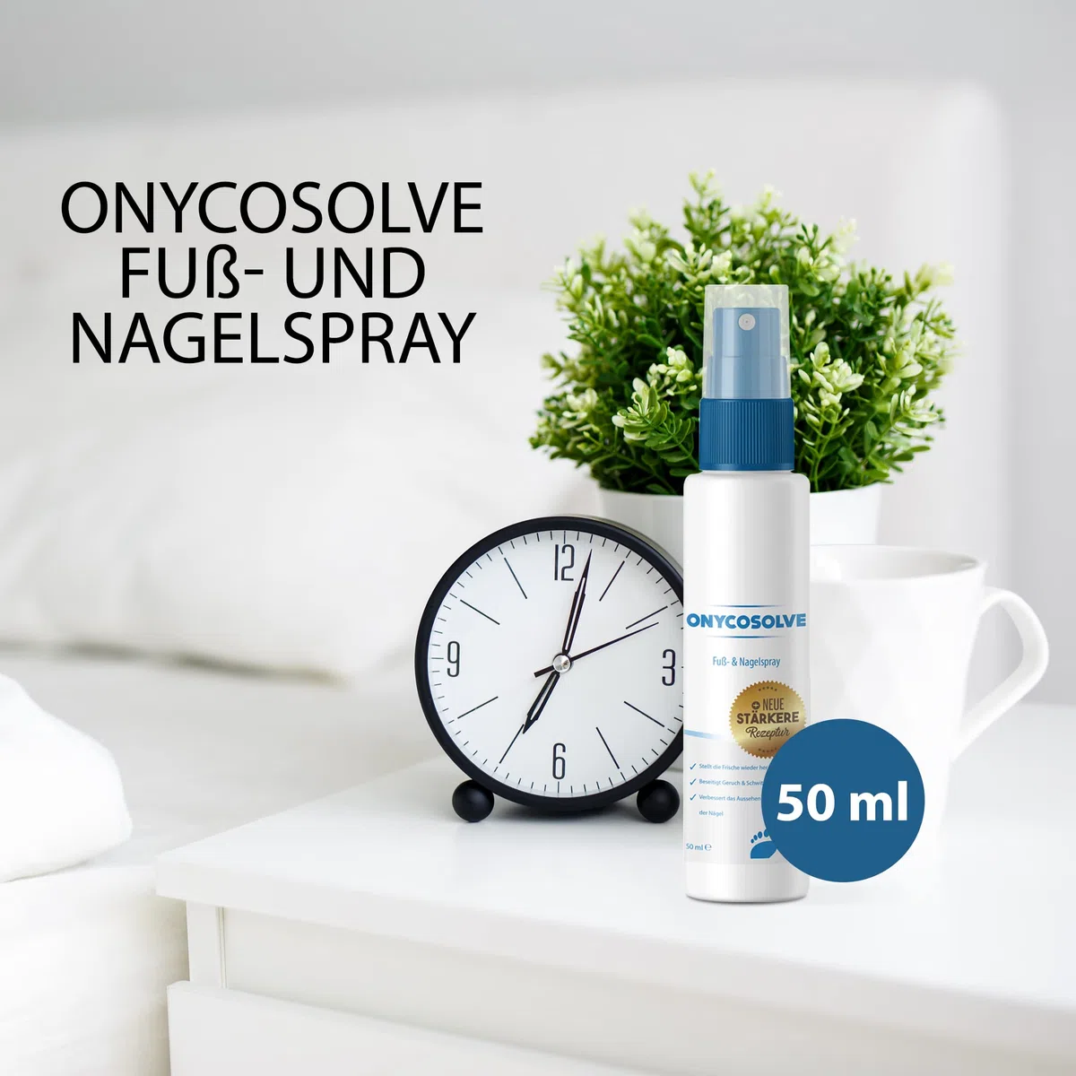 Fuß- und Nagelspray - Schuhdeo - Fußspray für Frische Füße - Schuhspray - 50 ml
