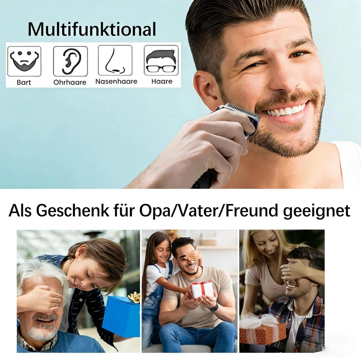 2 Stück 53B Scherkopf Kompatibel mit Braun Series 5, Scherkopf für Braun S5 S6 Rasierer Easy Clean, 53B Scherblatt Ersatzscherkopf für Series 5 Rasierer Zubehör (Schwarz)