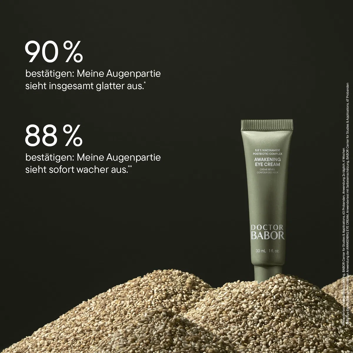DOCTOR BABOR Microbiomic Awakening Eye Cream (15 ml) – vegane Augencreme zum Kaschieren von Augenschwellungen – professionelle Augenpflege für eine strahlende Augenpartie