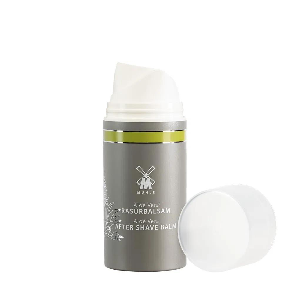 MÜHLE After Shave Balsam - Rasier-Balm mit Aloe Vera für sensible Haut - sanft & pflegend - 100 ml