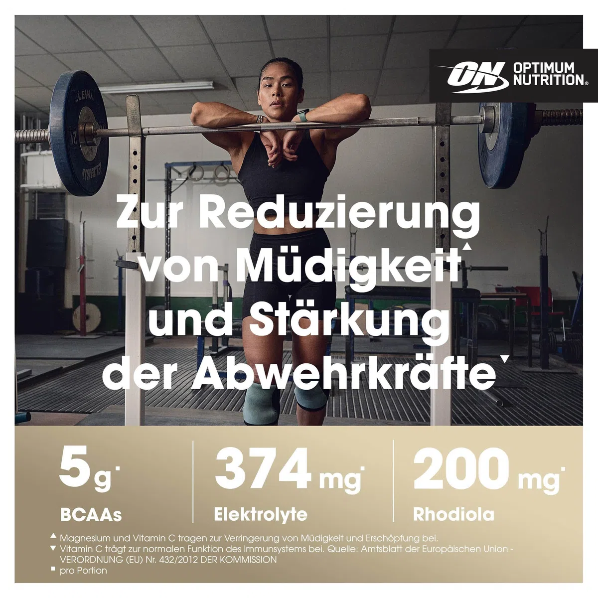 Optimum Nutrition Gold Standard BCAA Pulver, Geschmack Strawberry Kiwi, 266g, 28 Portionen