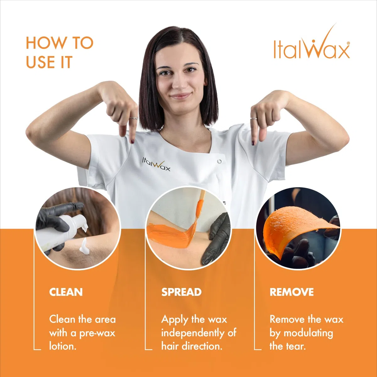 Italwax Top Line Coral - 450g - Waxing Perlen für Haarentfernung – Duftlos - Synthetische Formulierung ideal für empfindliche Haut - Empfohlen für Bikinizone und Achseln