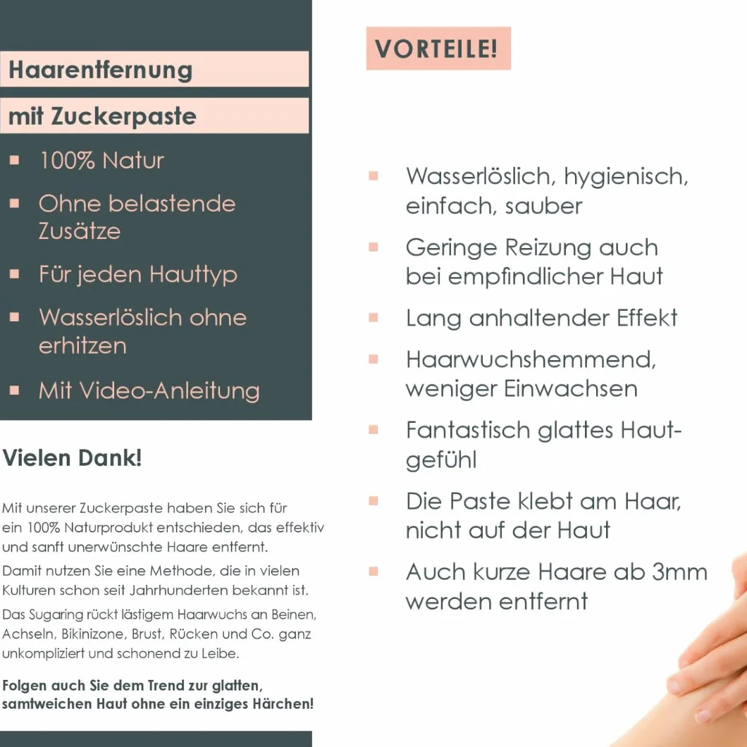 Sugaring4You Zuckerpaste Beauty-Set zur sanften Haarentfernung | Für Gesicht, Arme, Beine, Rücken und Brust | Sugaring für Sie & Ihn | inkl. Silverspray & Entfetter | Zuckerwachs Extra-Soft 250g