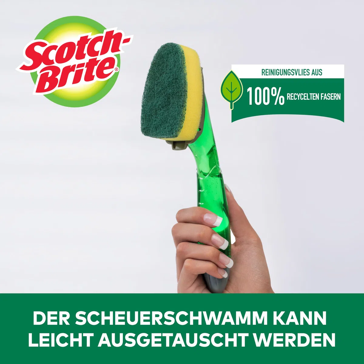Scotch-Brite Ersatz-Reinigungsschwämme extra stark für Dishwand, 24 Stück - Reinigt kraftvoll und effektiv