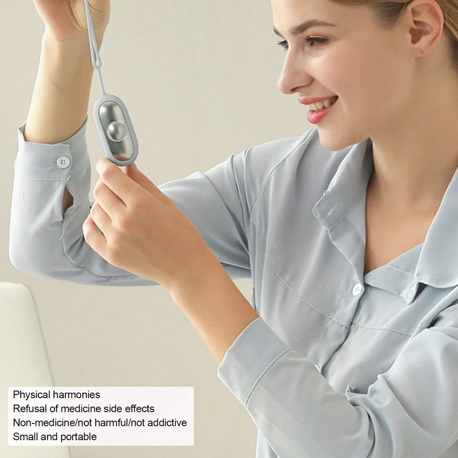 Sleep Aid Device für Adults, Mikrostrom Schlafhilfegerät USB Aufladung Handheld Sleep Aid Device Einschlafhilfegerät Erwachsene, Verbesserung des Stressabbau, Schnellen und Tiefen Schlaf (Silber)