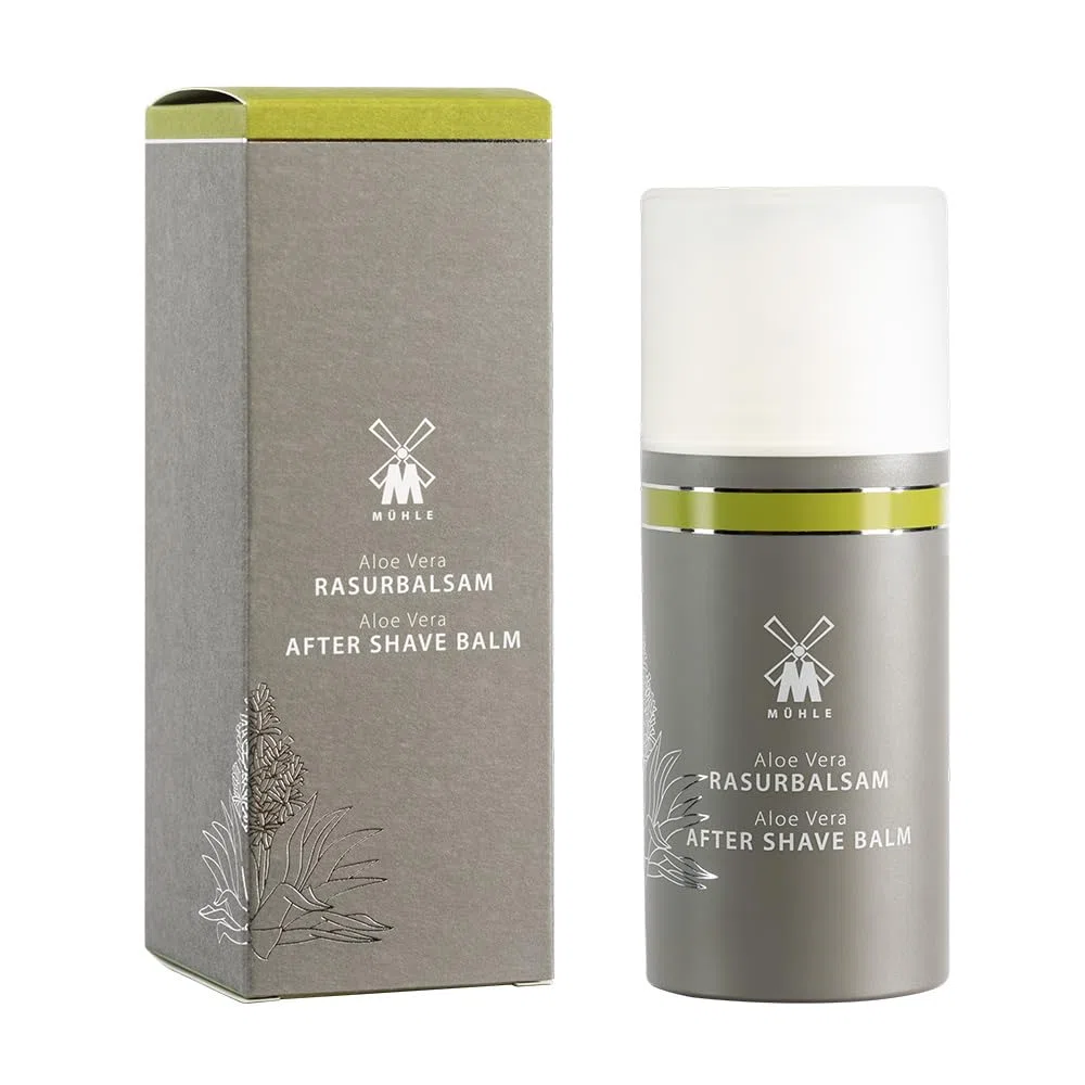 MÜHLE After Shave Balsam - Rasier-Balm mit Aloe Vera für sensible Haut - sanft & pflegend - 100 ml
