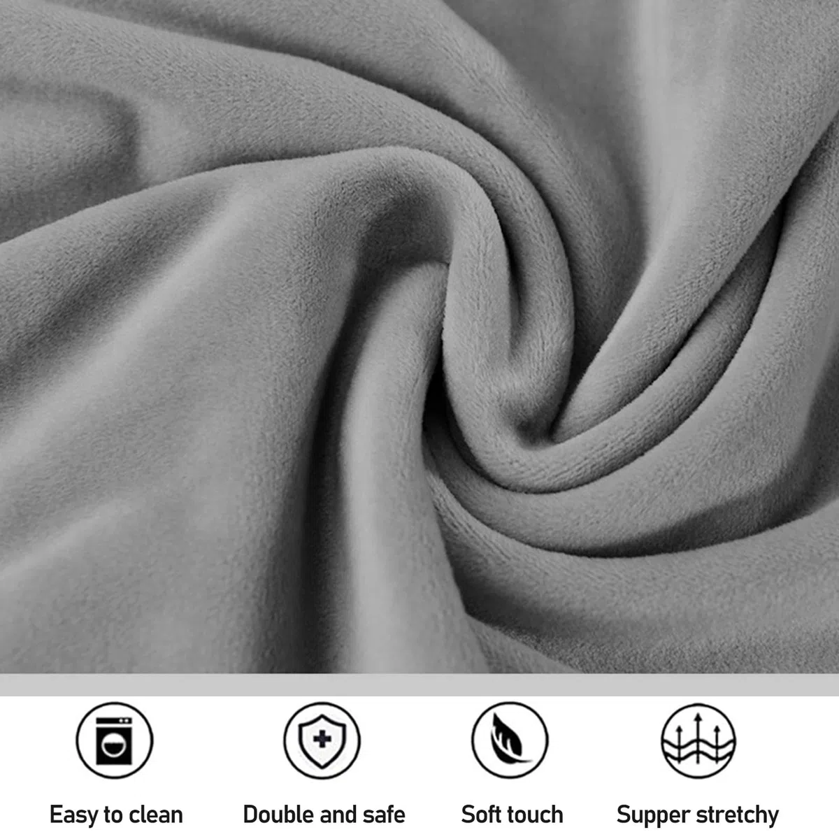 2 Stück Bezug für Massageliege: 80 x 190cm Spannbezug für Massageliege Ölresistent, Waschbare Beauty Bettbezug mit Loch, Elastisches Massagetische Bezug für Kosmetik-Tische, Spa, Therapie-Bänke(Grau)