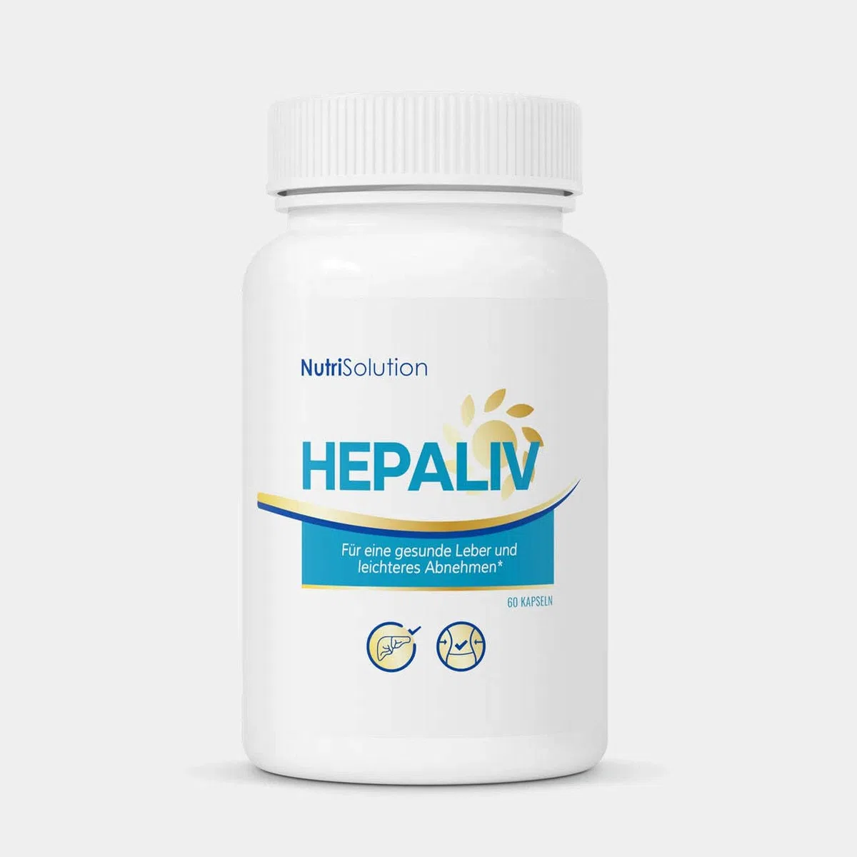 NutriSolution Hépaliv -Kapseln - Detox-Formel mit Mariendistel, Desmodium & Grüntee für gesundheit, Gewichtsmanagement & Fettverbrennung - 60 Kapseln (1)