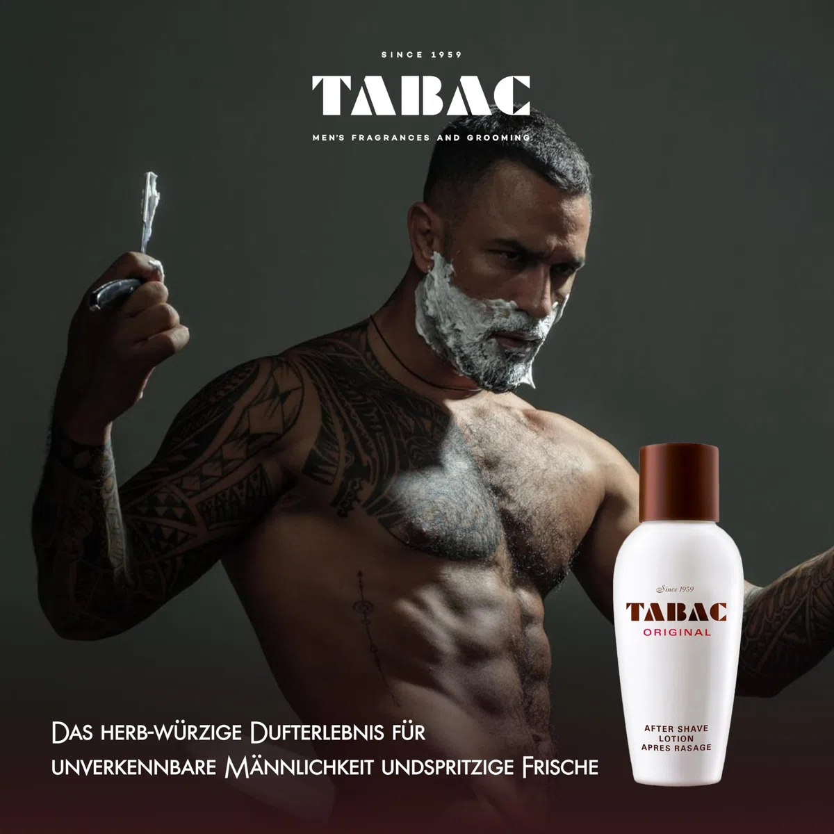 Tabac® Original I After Shave Lotion - Original Seit 1959 - belebt, kühlt und erfrischt - für beanspruchte Männerhaut I 300ml Splash