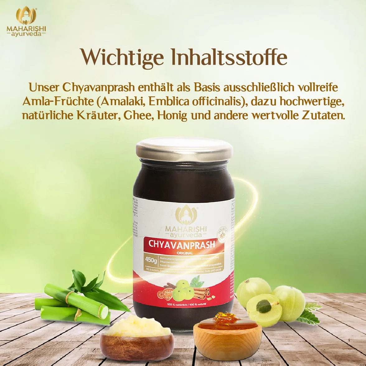 Maharishi Ayurveda Chyavanprash Amalaki (AMLA) Fruchtmus | 450 g Glas | 1er Pack