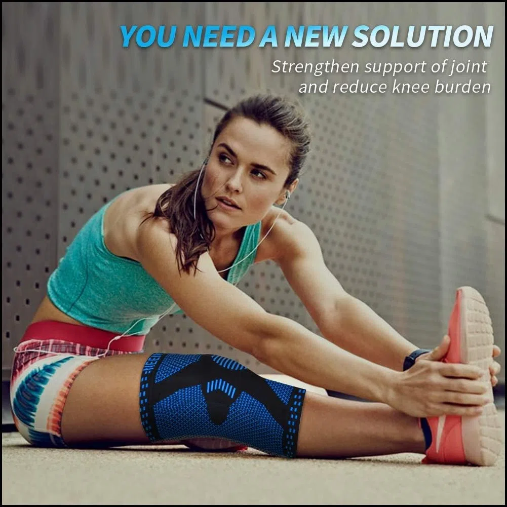 NEENCA Kniestütze, Komprimierte Kniebandage mit Patella Gel Pads & Feder Seitenstabilisatoren, Medizinischer Knieschützer für Laufen, Meniskusriss, Arthritis, Gelenkschmerzlinderung, ACL, Erholung