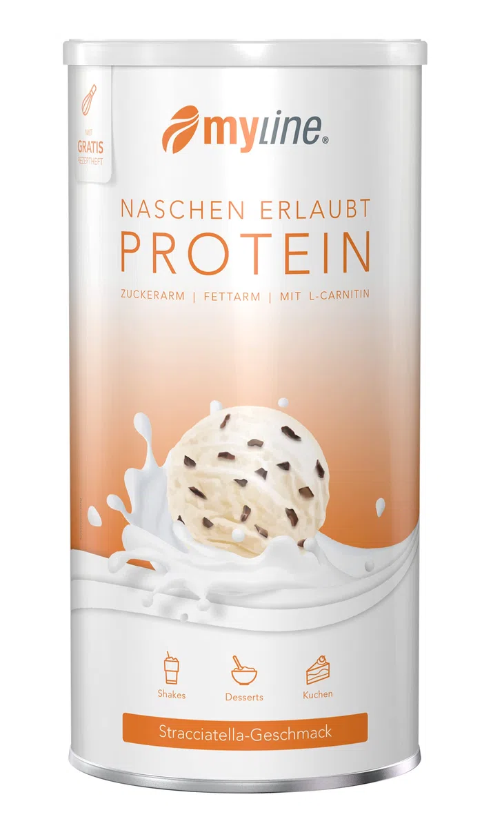 Myline Eiweiß, Stracciatella, 1er Pack (1 x 400 g Dose)