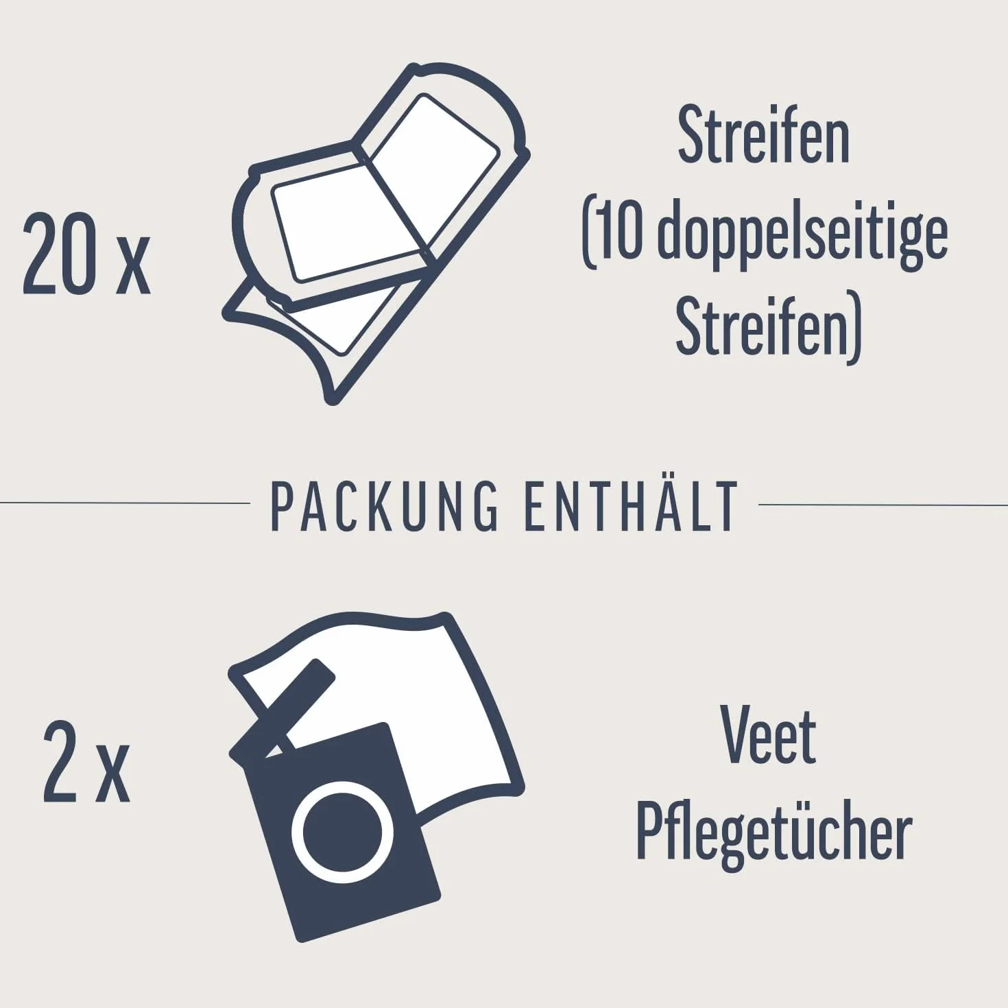 Kaltwachsstreifen 3er Pack Beine und Körper für sensible Haut für einfache Haarentfernung auch bei sehr kurzen Haaren Veet Kaltwachsstreifen Sensible Haut 3x20 Stück