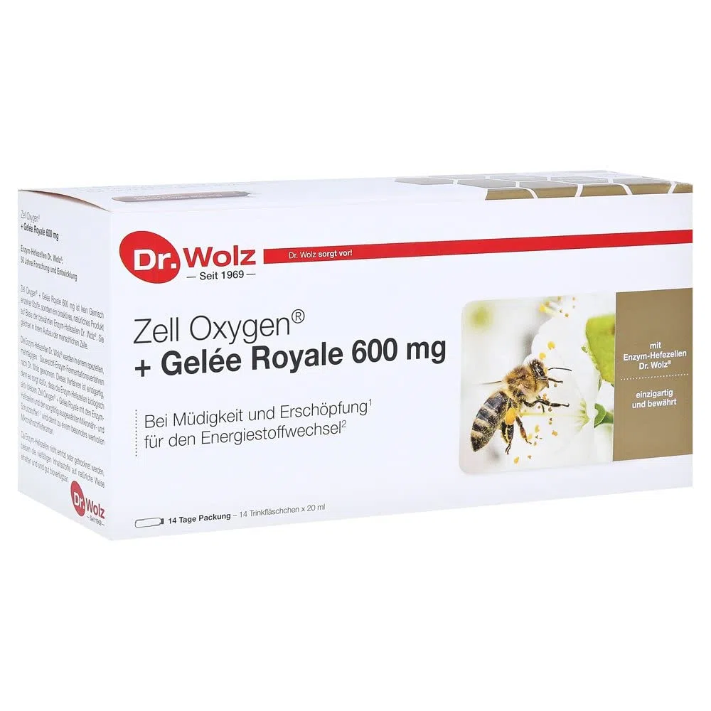 Zell Oxygen + Gelée Royale 600 mg Trinkfläschchen, 14 St. Ampullen