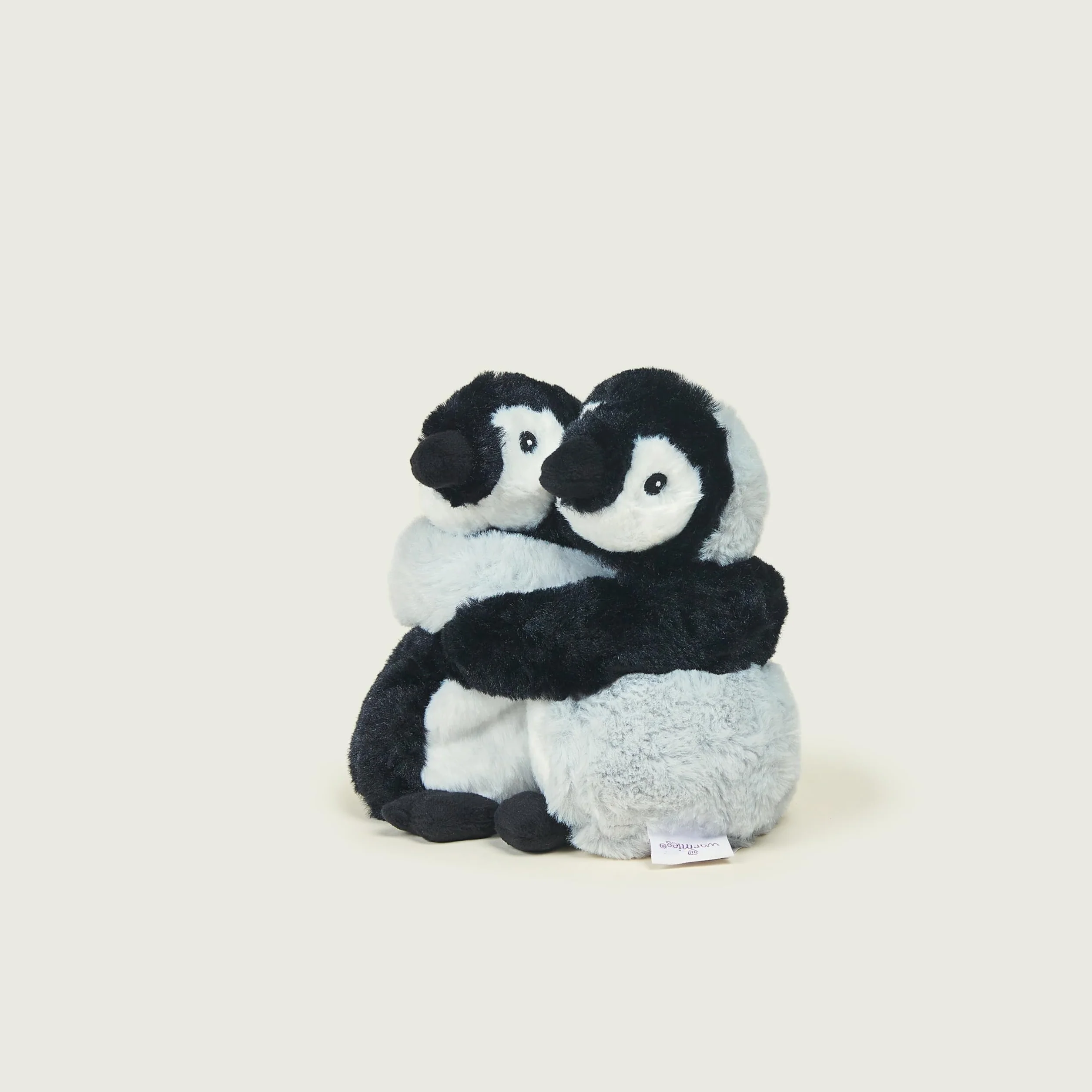 Warmies Warm Hugs Pinguin, mikrowellengeeignete Weizensäckchen mit dem Duft von französischem getrocknetem Lavendel, vollständig erwärmbares Kuscheltier zur Linderung von Angstzuständen und Schmerzen