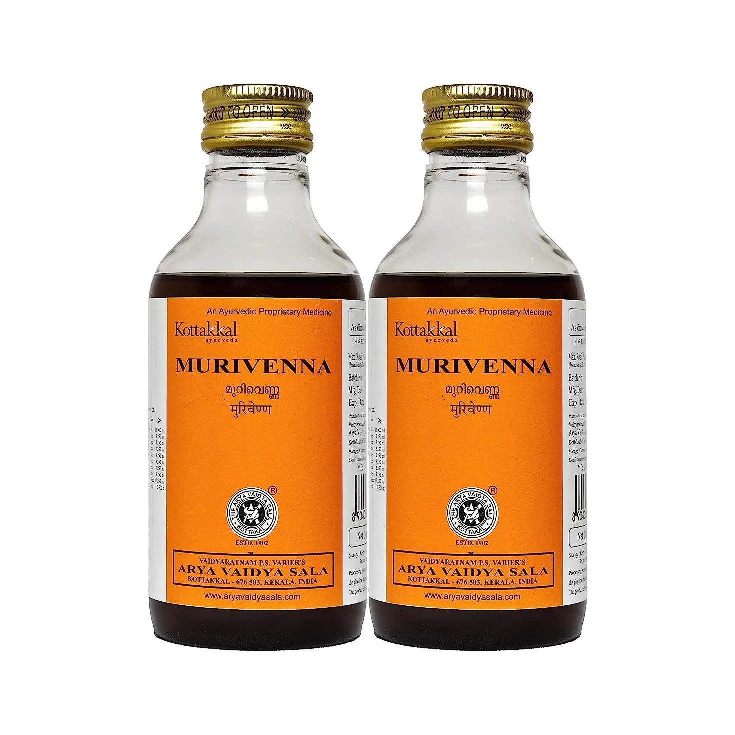 Kottakkal Murivenna 200 ml, 2 Stück