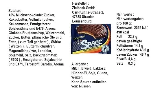 3 x N u t e l l a Plant based Vegan a 350g + Space Riegel 45g von Onlineshop Bormann