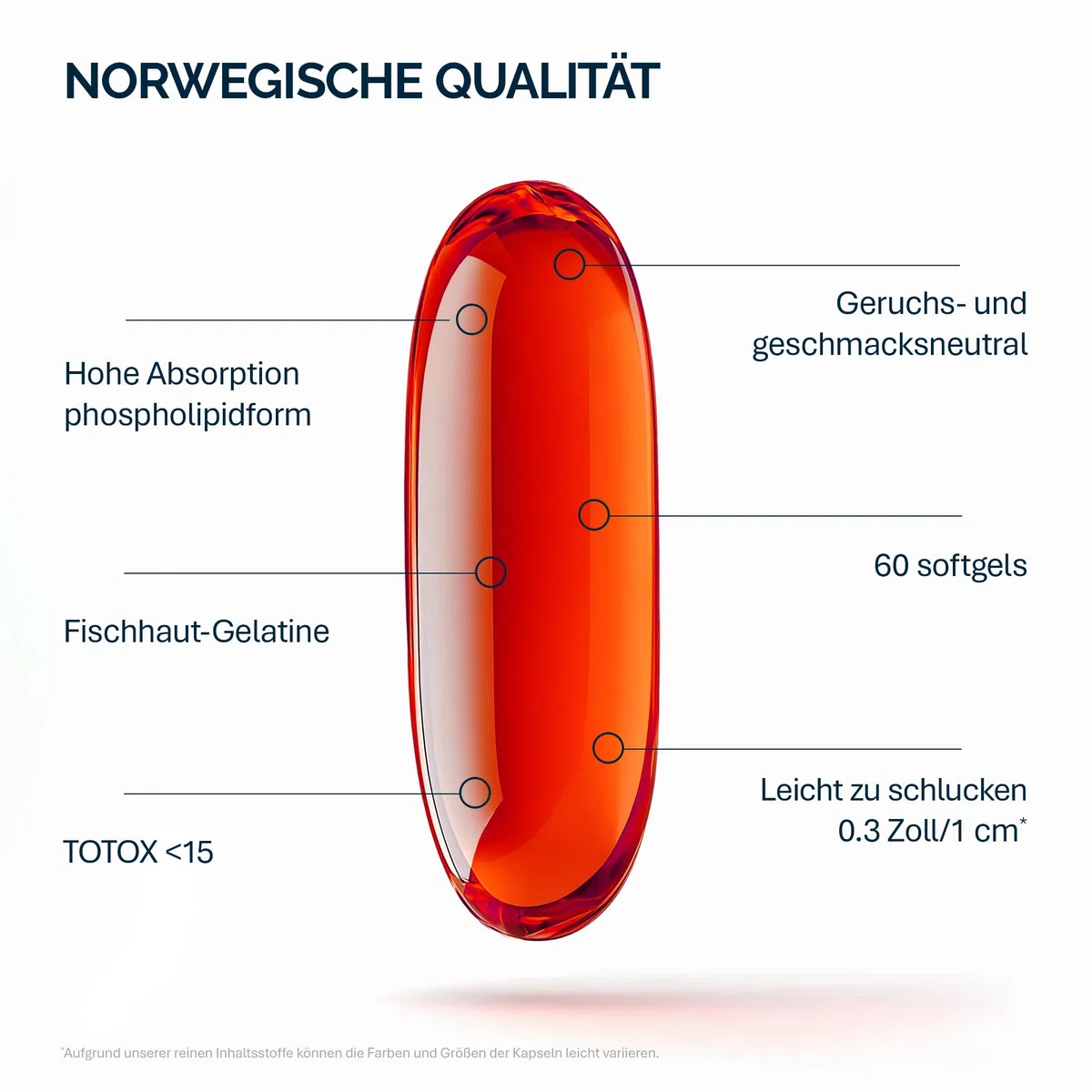 NFO Omega 3 Krill Oil – 60 Kapseln | Premium Krillöl mit Astaxanthin | Phospholipid Form mit EPA DHA | Sehr Gute Aufnahme | Norwegen Antarktis