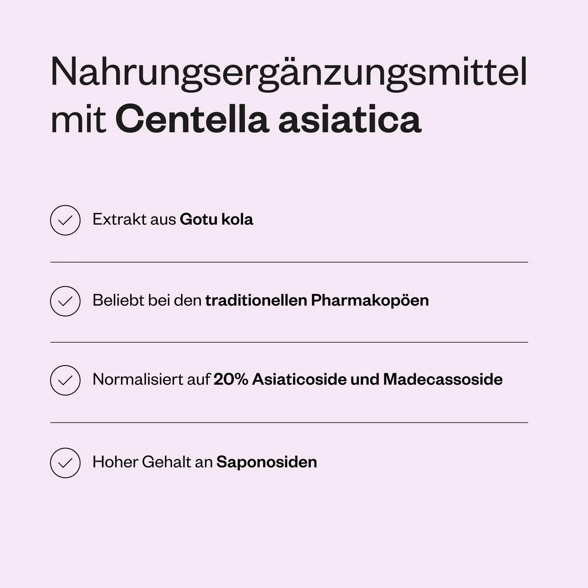 Centella Asiatica - Tigergras - Unterstützt das geistige Wohlbefinden und baut Stress ab - Trägt zu einem gut funktionierenden Immunsystem bei - Vegan - Glutenfrei - Supersmart