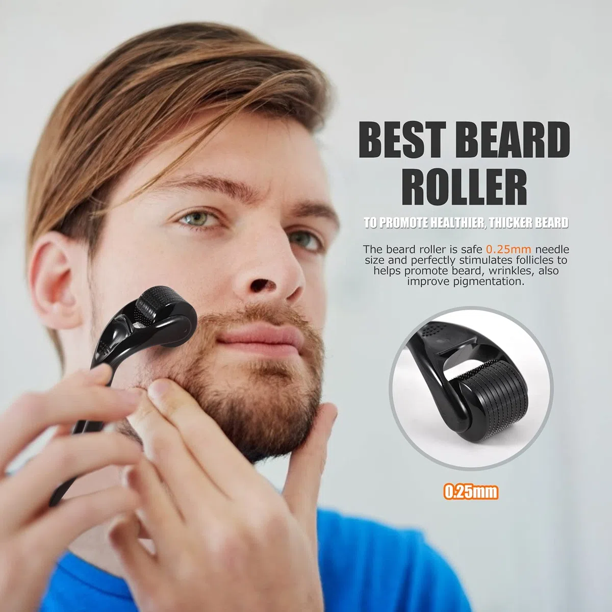 Comozon Bartpflege Set für Männer - 12-in-1 Bart Vatertagsgeschenk, Bartwuchsmittel Männer mit Bartroller/Bartöl/Rasiermesser/Bartbürste/Bartshampoo/Bart Conditioner/Bartbalsam/Bartkamm/Bartschere
