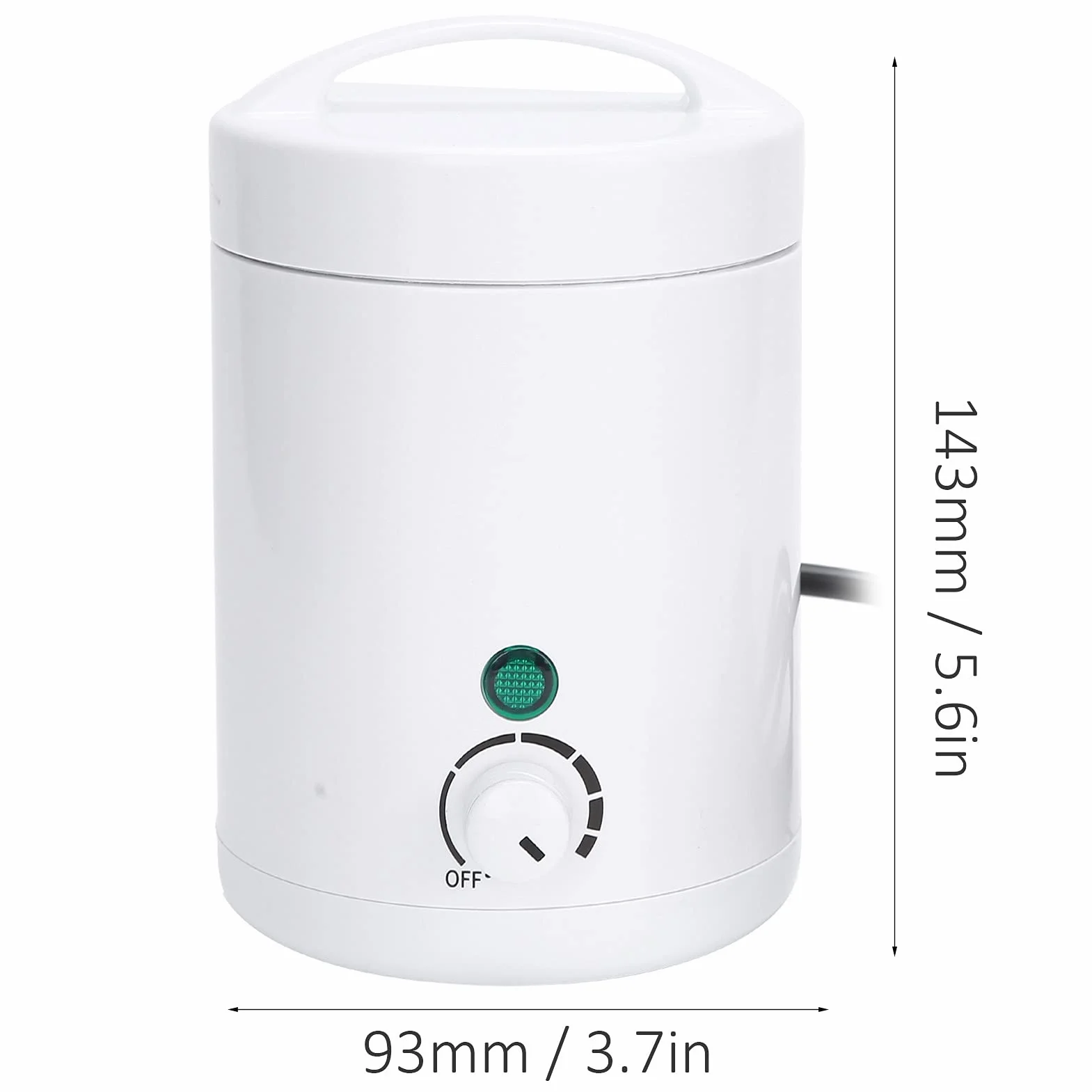 Elektrischer Tragbarer Mini Haarwachswärmer Mit Eu Stecker (220V) 5,6 X 3,7 Zoll Schmelzwärmer Für Paraffinwachs Zur Effizienten Haarentfernung Im Gesicht Und Am Körper Damen Ideal Zu Hause Oder