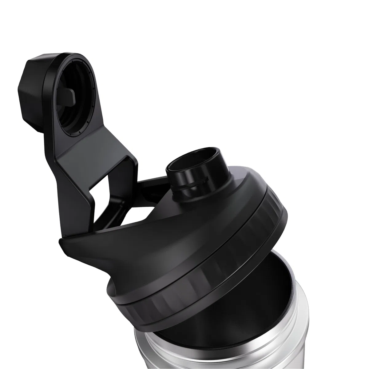 VOLTRX ChillMix Shaker Isoliertem Edelstahl - USB-C Aufladbarer Elektrischer Proteinshake-Mixer, Shaker für Proteinshakes und Mahlzeitenersatz, Chromstahl, 16 oz