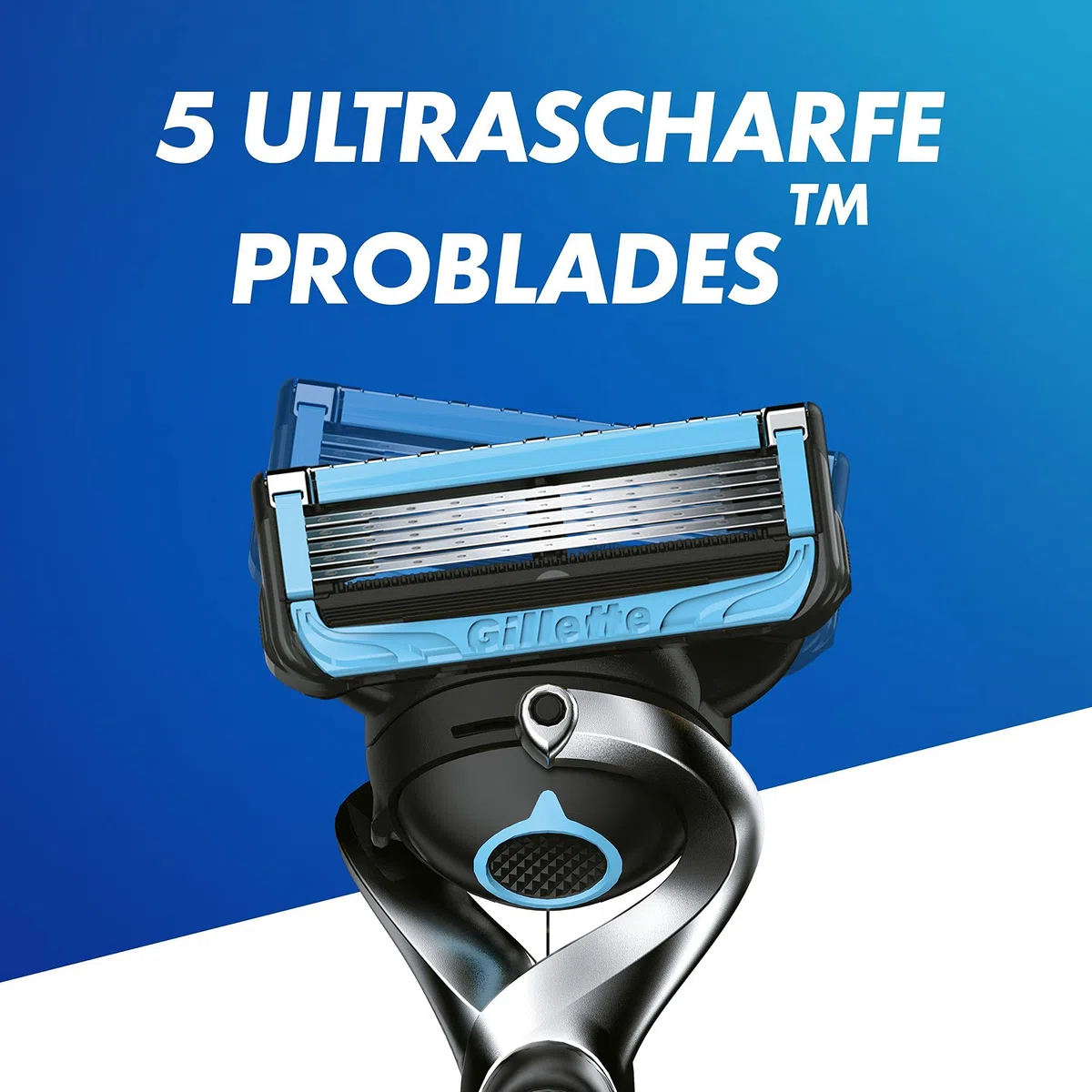 Gillette Proshield Chill Rasierklingen Herren, 6 Original Ersatzklingen für Nassrasierer mit 5-Fach Klinge, Kühl-Technologie für Angenehme Rasur