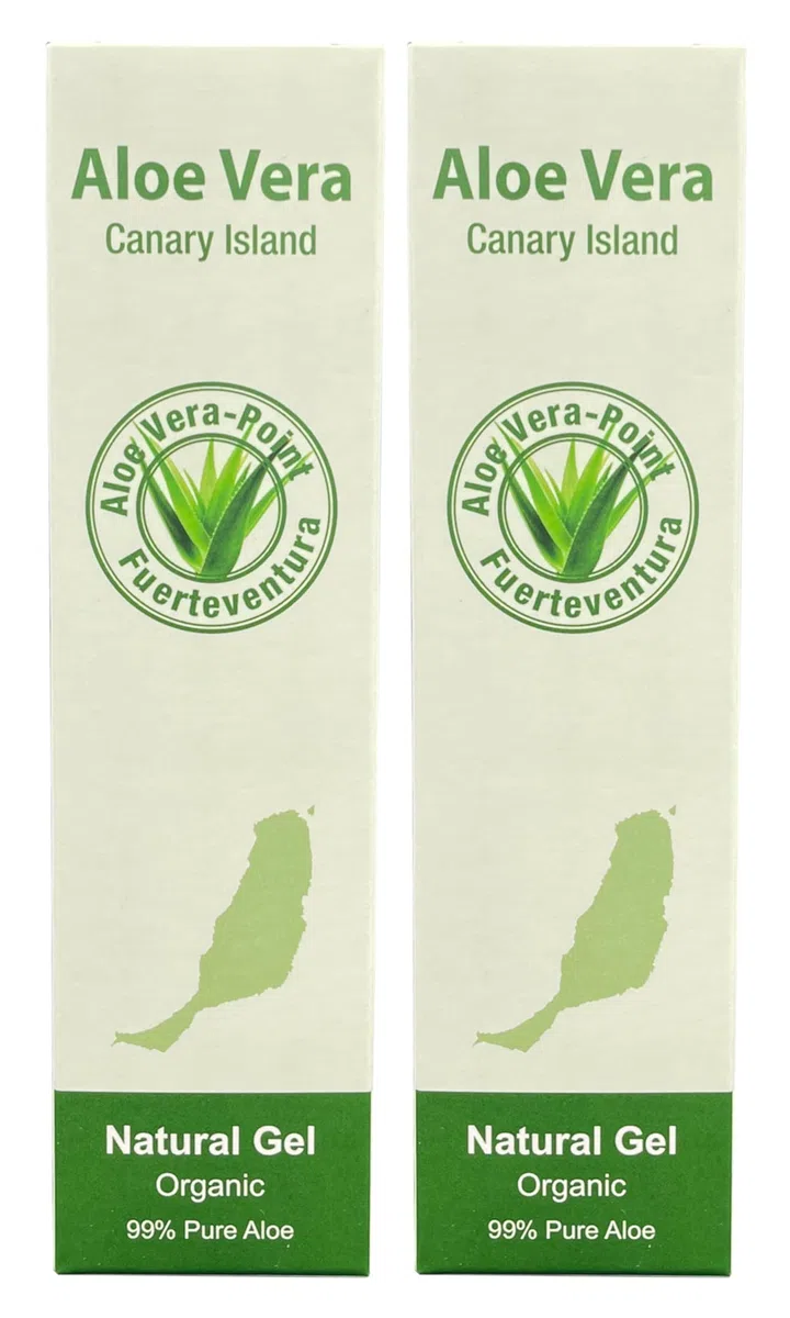 Aloe Vera Point Organic Aloe Vera Gel 99% 250ml kaltgepresst von Fuerteventura - 2 Einheiten