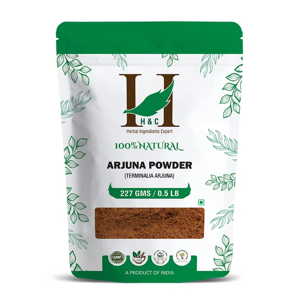 H&C Natürliches Arjuna Chhal/Rinde (Terminalia Arjuna) Pulver – 227 g