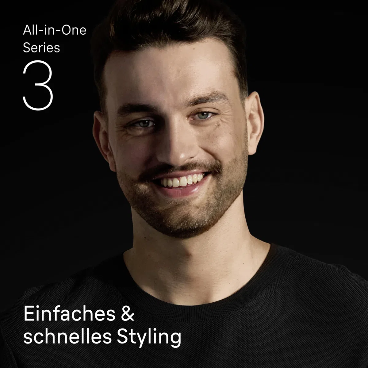 Braun All-In-One Trimmer-Set 3, 6-in-1 Multigroom, Barttrimmer, Haarschneidemaschine für Gesicht und Kopf, 50 Min. Akku, 14 Längen (3–21 mm), MGK3420, Schwarz
