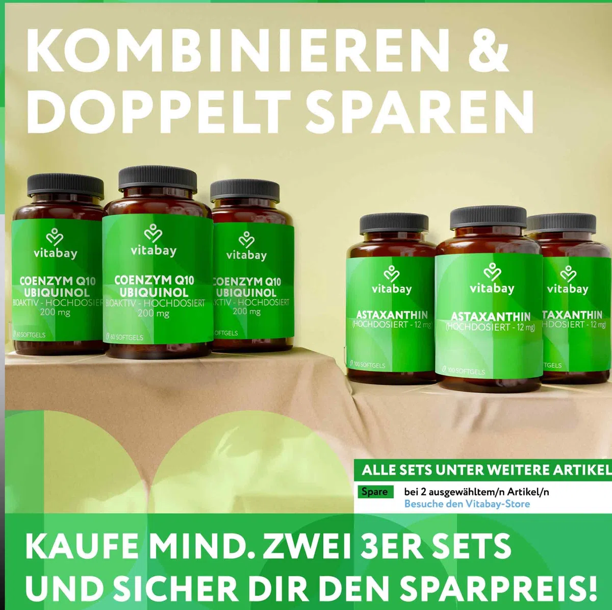 Vitabay Ginkgo Biloba 6000mg Hochdosiert - 180 Ginkgo Kapseln VEGAN - Kapseln mit 24% Flavone & 6% Lactone - Hochdosiert Vegan und Laborgeprüft