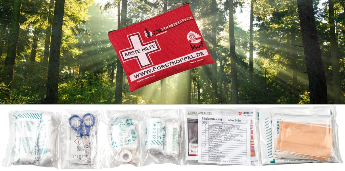 Forstkoppel Robustes Erste Hilfe Set mit Gürtelschlaufen